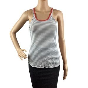 Lululemon What the Sport Singlet Tank Size 6 Silver Stripe